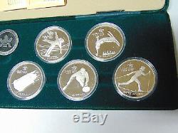 Set of 1988 Calgary Olympic 1 oz Silver Coins 10 Proof Canada $20 Silver Coins