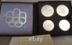 Silver 1974 Canadian Olympic Coin Set Series II Two Each $5 & $10 Coins 6022-25