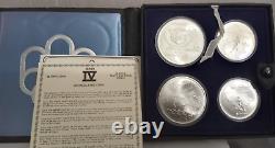 Silver 1975 Canadian Olympic Coin Set Series IV Two Each $5 & $10 Coins 5465-68