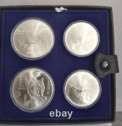 Silver 1975 Canadian Olympic Coin Set Series IV Two Each $5 & $10 Coins 5650-53