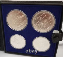 Silver 1975 Canadian Olympic Coin Set Series V Two Each $5 & $10 Dollar Coins 1