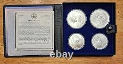 Silver 1976 Canadian Olympics Montreal Complete 7 Series 4-Coin Sets