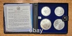 Silver 1976 Canadian Olympics Montreal Complete 7 Series 4-Coin Sets