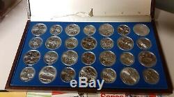 Silver Canadian Olympic Coins Set 1976 Montreal Games Set 28 BU Coins