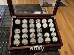 Silver Dollar Coins U. S. Proof Commemorative Case With 28 US Proof Silver $'s