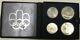 Silver Olympic 4 Coin Set 1976 Canada (montreal) In Case- Series I (geographic)