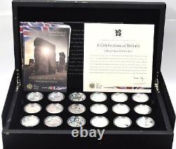 Silver Proof Coins Set 2012 London Olympic Games 18 £5 Coins 1oz Proof BOX + COA