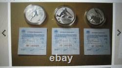 Sochi Olympics 2014 Commemorative Medals 3Rd Set Official Coin Silver
