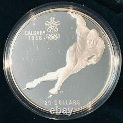 Sterling Mint 92.5% Silver Canada 1988 Calgary Olympic Winter Games 10 Coin Set