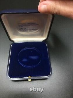 Sterling Silver 1976 Montreal Olympics. 925 Silver Official Medallion withOrig Box