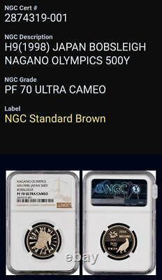 Super 1998 Nagano Olympics Ngc Pr70Uc Bobsleigh Coin