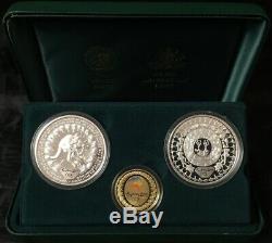 Sydney 2000 Olympic Gold and Silver 3 Proof Coin Set #1 Journey Begins