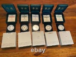 T2 Five. 999 Silver Sydney Australia 2000 Olympic Commemorative 5 dollar Coins