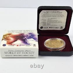 The 24kt Gold Plated World of Hockey Grand Opening Medallion June 29, 1998.925
