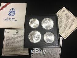The Box Of 1976 Canada Olympic, 14 Pcs $5 & 14 Pcs &10 Silver Coins-Limited Edit