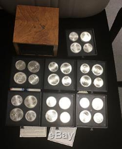 The Box Of 1976 Canada Olympic, 14 Pcs $5 & 14 Pcs &10 Silver Coins-Limited Edit