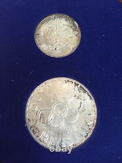 The First 6 Olympic Coins of the Modern Era Silver Toning Japan Austria Mexico