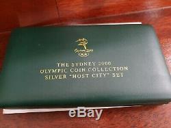 The Sydney 2000 Olympic STERLING SILVER Host City AUSTRALIAN MINT COIN SET