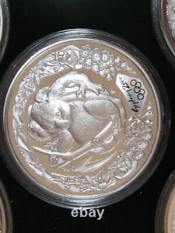 The Sydney 2000 Olympic Silver Coin Collection in Wood Display Case #10579