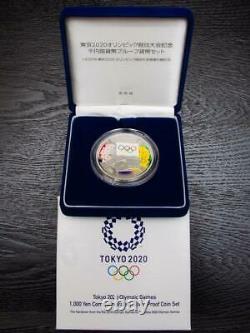 Tokyo 2020 Olympic Commemoration 1000 Yen Silver Proof Coin #2414