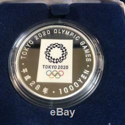 Tokyo 2020 Olympic Commemoration 1000 Yen Silver Proof Coin Set from Japan F/S