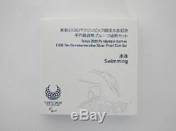 Tokyo 2020 Olympic Games 1000 Yen Silver Coin Proof Coin Set Swimming