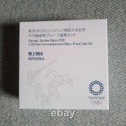 Tokyo 2020 Olympic Games Proof 1,000 yen Silver Coin Set Athletics