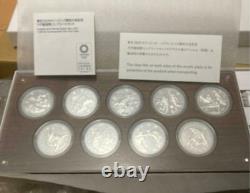 Tokyo 2020 Olympic Games commemorative 1000 yen silver coin 9 set