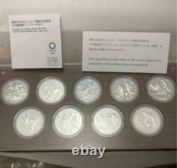 Tokyo 2020 Olympic Games commemorative 1000 yen silver coin 9 set