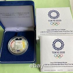 Tokyo 2020 Olympic & Paralympic Games 1000 Yen Silver Proof Coin Set 2 From JP
