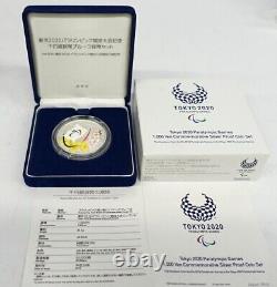 Tokyo 2020 Olympic and Paralympic, silver coin each 1, with paper box