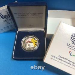 Tokyo 2020 Paralympic Commemoration 1000 Yen Silver Proof Coin limited (olympic)