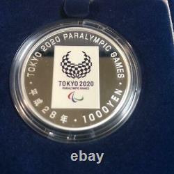 Tokyo 2020 Paralympic Commemoration 1000 Yen Silver Proof Coin limited (olympic)