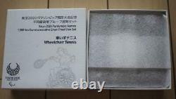 Tokyo 2020 Paralympic Wheelchair Tennis Proof Silver Coin 1000 Yen Japan Olympic