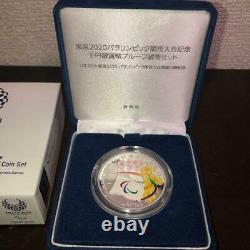 Tokyo 2020 paralympic Commemoration 1000 Yen Silver Proof Coin JAPAN