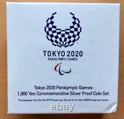Tokyo Olympic Paralympic 2020 Memorial Silver Coin Nippon Japan Limited 1000Yen