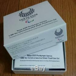 Tokyo Olympic Paralympic 2020 Memorial Silver Coin Nippon Japan Limited F/S New