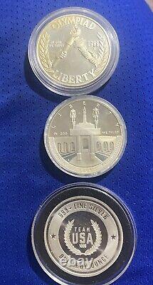 U. S. A olympic coins lot Of 3, 1988, 1984, 1896