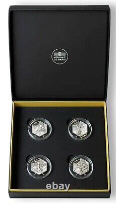 UNC COINS FRANCE Special box 4 x 10 euro hexagonale Olympic games PARIS 2024