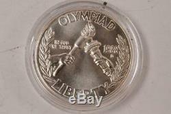US Mint 1988 Olympic Coins Uncirculated Silver Dollar and Gold Five Dollar