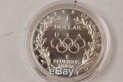 US Mint 1988 Olympic Coins Uncirculated Silver Dollar and Gold Five Dollar