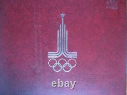USSR Russia 1980 Moscow Olympics UNC Silver 5 & 10 Rubles 28 Coin Set Cased