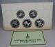 Ussr Russia 1980 Olympic Series 2 1978 Silver Proof 5 10 Rouble 5 Coin Set Cb223