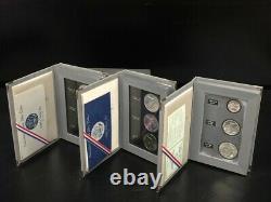 United States 1983/1984 Uncirculated Olympic Silver $1 Coin Set (3) (eb1008615)