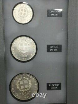 United States 1983/1984 Uncirculated Olympic Silver $1 Coin Set (3) (eb1008615)