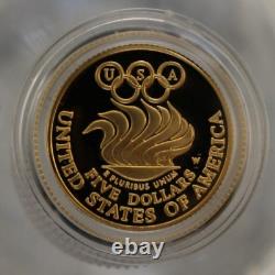 United States Mint 1988 Olympic Coin Set withOGP Uncirculated 90% Gold and Silver