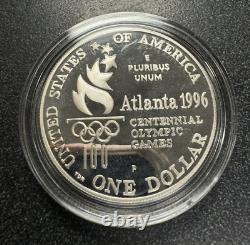 United States Olympic Coins Of 1996 Atlanta Centennial Olympic Games With COA