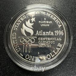 United States Olympic Coins Of 1996 Atlanta Centennial Olympic Games With COA