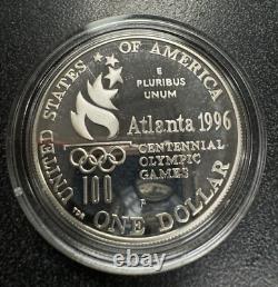 United States Olympic Coins Of 1996 Atlanta Centennial Olympic Games With COA