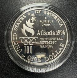 United States Olympic Coins Of 1996 Atlanta Centennial Olympic Games With COA